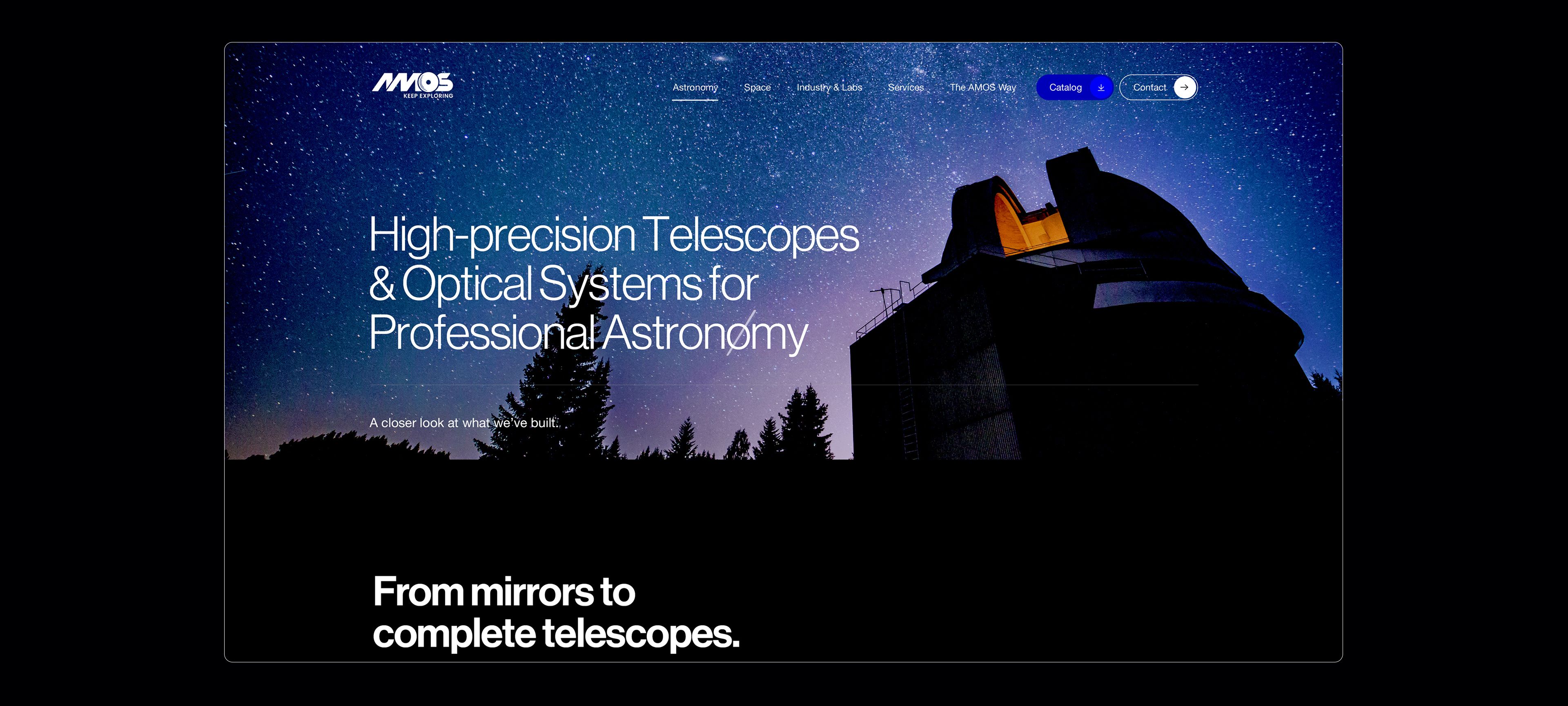 AMOS - High-precition Telescopes