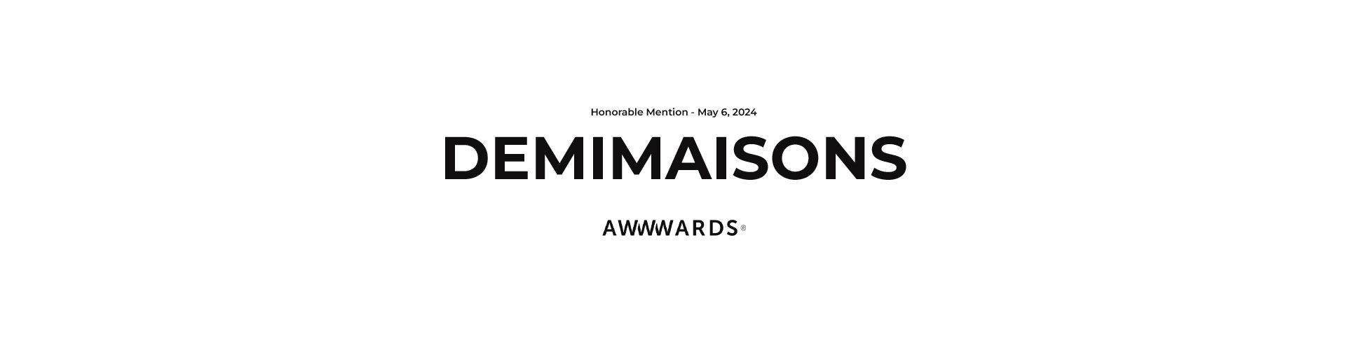 Demimaisons - Awwwwards