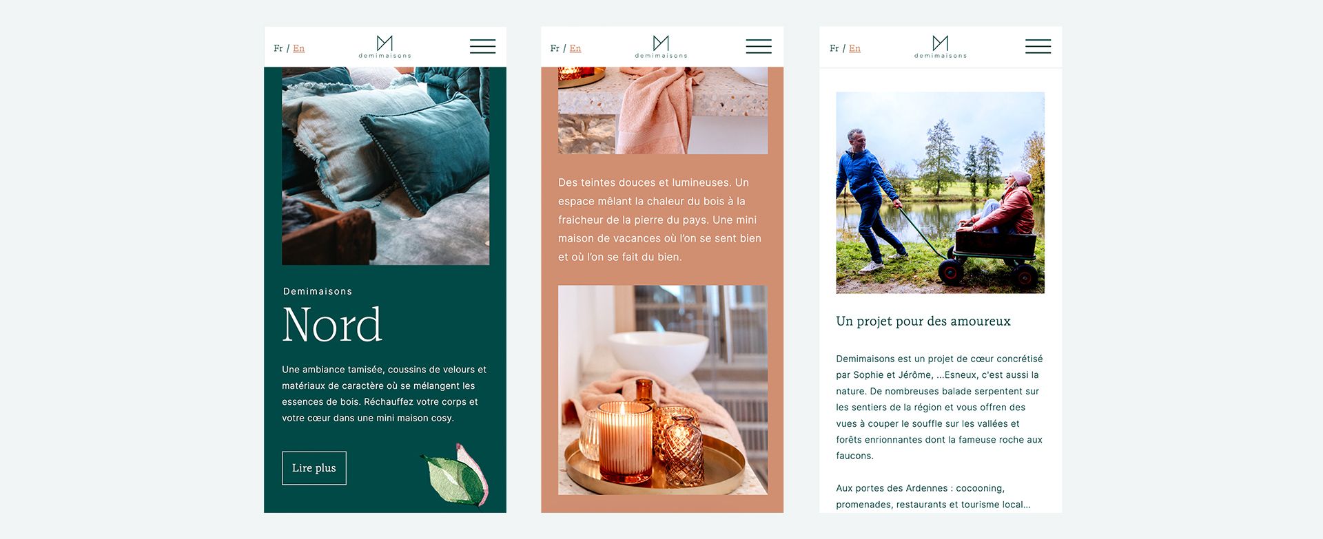 Demimaisons - Website responsive