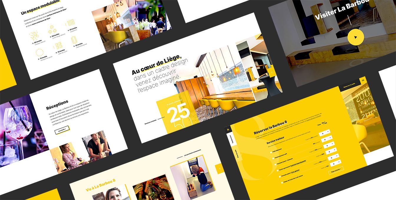 Wireframe and design web LaBarbou 8 par In Fine